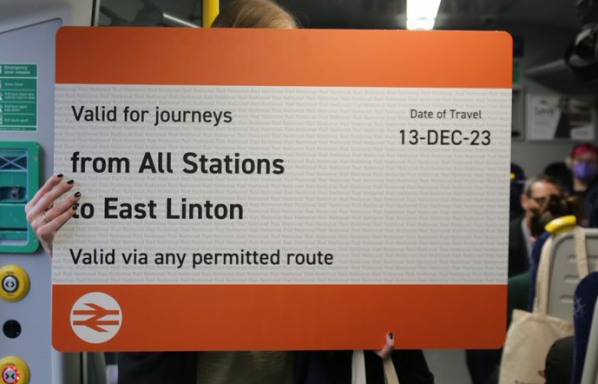 East Linton Station Opening Day - 2023-12-13